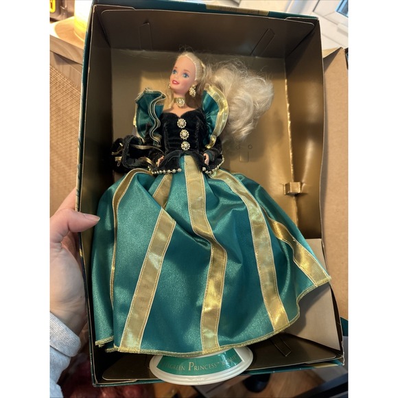 Barbie Other - EVERGREEN PRINCESS Barbie Doll NRFB Winter Collection 1994 Green Dress New Open